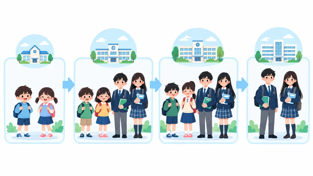 2022 개정 교육과정 교사 준비 체크리스트와 2024년부터 2027년까지의 학년별 적용 일정